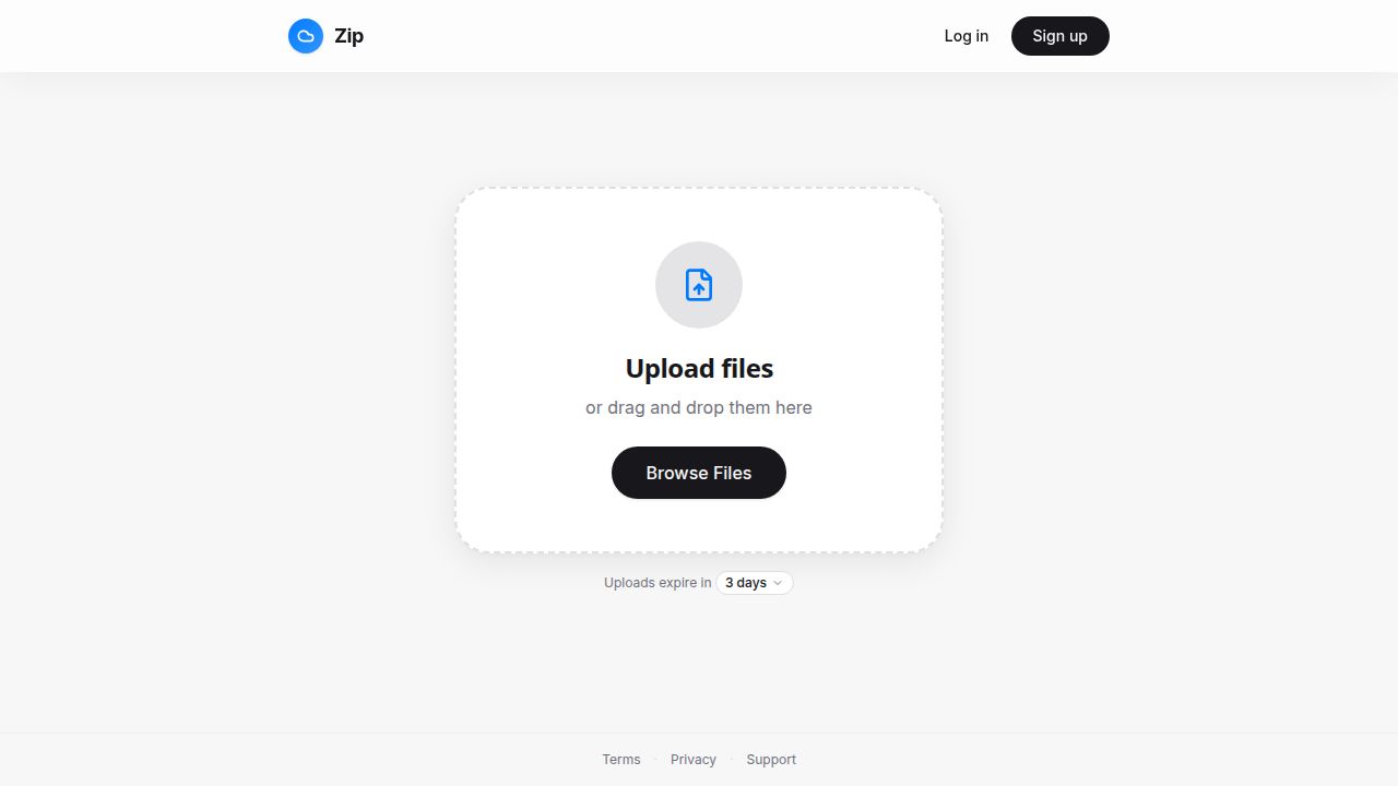 Zip Log Feature Button Zip